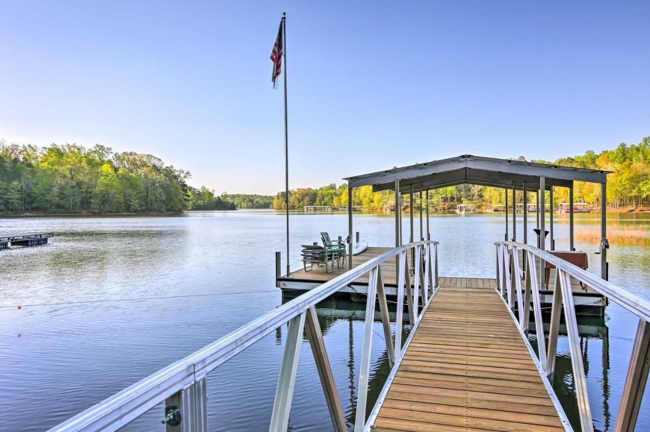 Lakefront South Carolina Abode With Deck And Boat Dock Fair Play Exterior photo